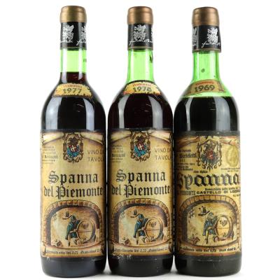 Berteletti Spanna 1969, 1977 & 1978 Piedmont 3x72cl