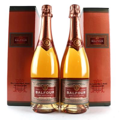 Hush Heath Balfour Brut Rose 2005 Vintage English Sparkling 2x75cl