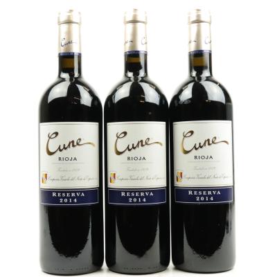 CVNE Cune 2014 Rioja Reserva 3x75cl