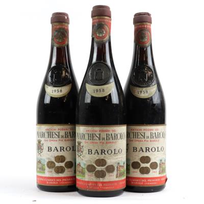 Marchesi Di Barolo 1958 Barolo / 3 Bottles