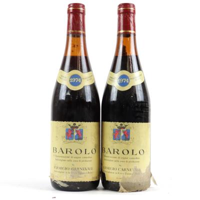 G.Carnevale 1974 Barolo 2x72cl