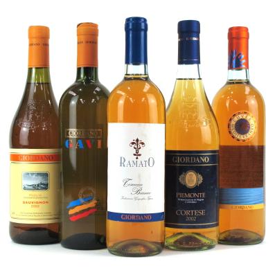 Assorted Giordano Italian White Wines 5x75cl