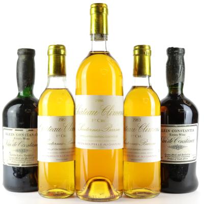 Assorted Sweet Wines / 5 Bottles