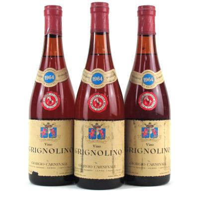 G.Carnevale Grignolino 1964 Piemonte 3x72cl