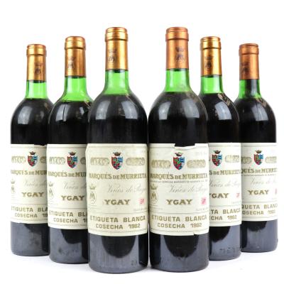 Marques De Murrieta Ygay Etiqueta Blanca 1982 Rioja Crianza 6x75cl