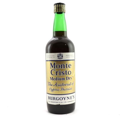 Burgoyne's Monte Cristo Medium Dry Cream Sherry / Circa 1960s