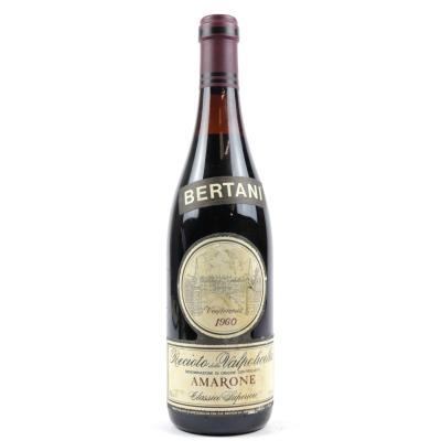 Bertani Recioto Della Valpolicella 1960 Verona Classico Superiore