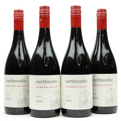 Earthworks Shiraz 2014 Barossa 4x75cl