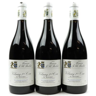 Dom. J.M.Boillot Le Ronceret 2001 Volnay 1er-Cru 3x75cl