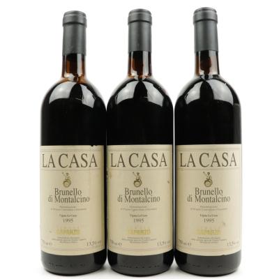 Caparzo La Casa 1995 Brunello di Montalcino 3x75cl