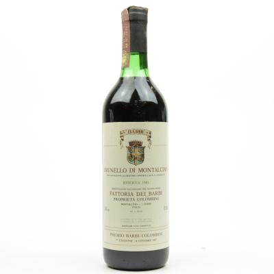 Fattoria Dei Barbi 1981 Brunello di Montalcino Riserva