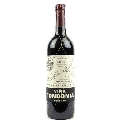 Vina Tondonia 2007 Rioja Reserva