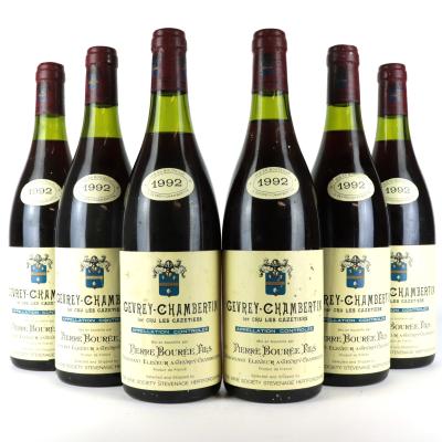 P.Bourée Les Cazetiers 1992 Gevrey-Chambertin 1er-Cru 6x75cl