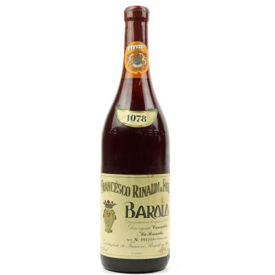 F.Rinaldi Cannubbio-La Brunata 1978 Barolo