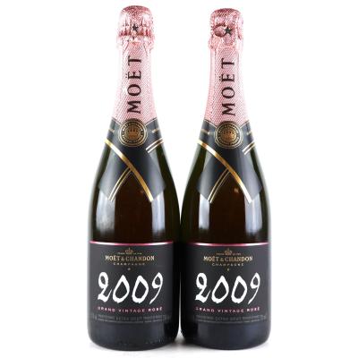 Moet & Chandon Rosé 2009 Vintage Champagne 2x75cl