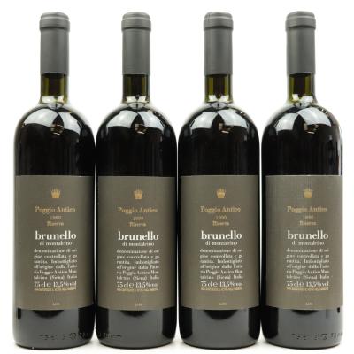 Poggio Antico 1990 Brunello di Montalcino Riserva 4x75cl