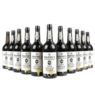 Warre's Tercentenary 1970 Vintage Port 11x75cl