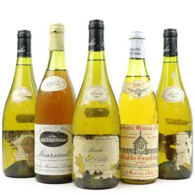 Assorted Burgundian Chardonnay / 5 Bottles