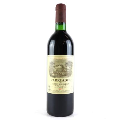 Carruades De Lafite 1987 Pauillac