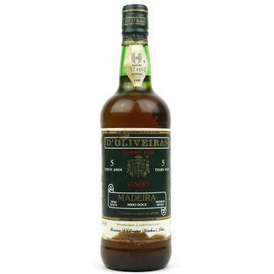 D'Oliveiras Medium Sweet 5 Year Old Madeira