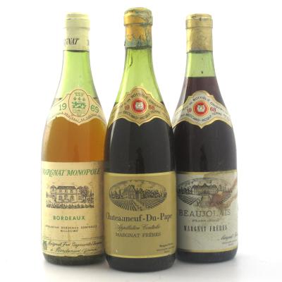 Margnat 1968 & 1969 Selection 3x75cl