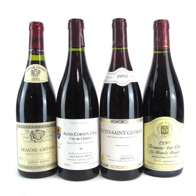 Assorted 1990s Burgundian Pinot Noir 4x75cl