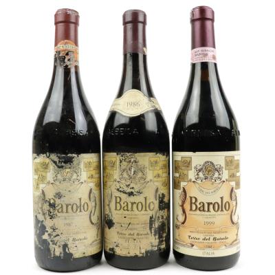 Terre Del Barolo 1986, 1987 & 1999 Barolo Riserva Speciale 3x75cl