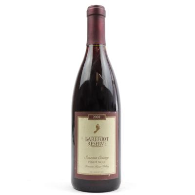 Barefoot Reserve Pinot Noir 2002 Sonoma County