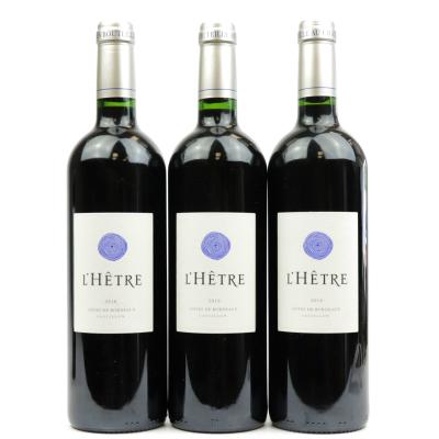 L'Hetre 2016 Castillon 3x75cl