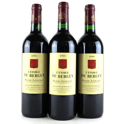 L'Etoile De Bergey 1999 Pessac-Leognan 3x75cl