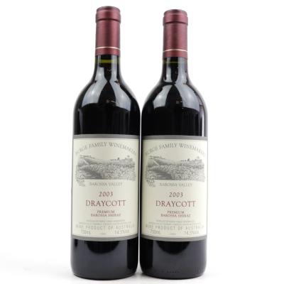 Burge Family Draycott Shiraz 2003 Barossa 2x75cl