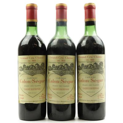 Ch. Calon-Segur 1969 St-Estephe 3eme-Cru 3x75cl