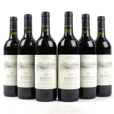 Burge Family Renoux Cabernet Shiraz Merlot 2003 Barossa 6x75cl