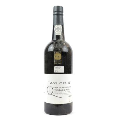 Taylor's Quinta De Vargellas 1987 Vintage Port