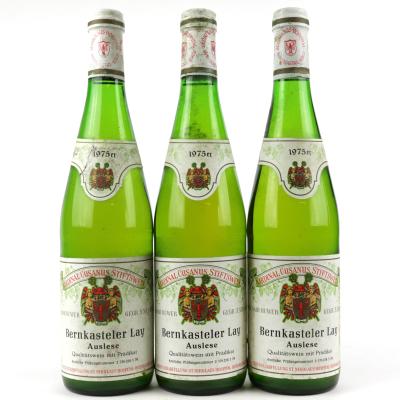 Kardinal Cusanus Stiftswein Bernkasteler Lay Auslese 1975 Mosel 3x70cl