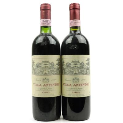 Villa Antinori 1990 & 1991 Chianti Classico Riserva 2x75cl