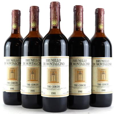 Tre Cerchi 1981 Brunello di Montalcino 5x75cl