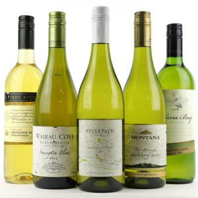 Assorted Australian & New Zealand White Wines 5x75cl