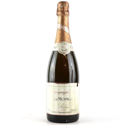 Mumm Rosé 1979 Vintage Champagne