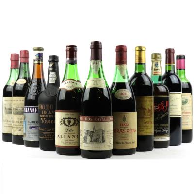 Assorted Red & Fortified Wines / 11 Bottles