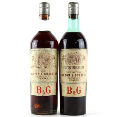 Barton & Guestier Selection 1942 Bordeaux / 2 Bottles