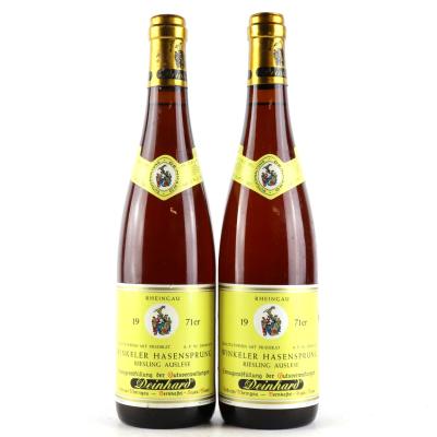 Deinhard Winkeler Hasensprung Riesling Auslese 1971 Rheingau 2x70cl