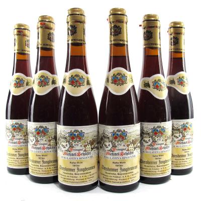 M.Schafer \"Dorsheimer Jungbrunnen\" Huxelrebe Beerenauslese 1973 Nahe 6x36.7cl