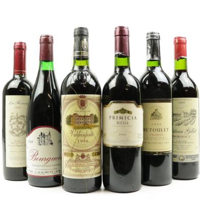 Assorted 1999 Red Wines 6x75cl