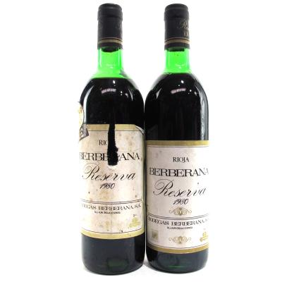 Berberana 1980 Rioja Reserva 2x75cl