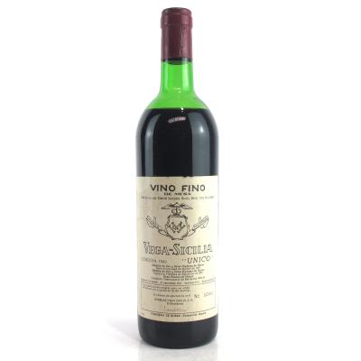 Vega Sicilia \"Unico\" 1960 Ribera Del Duero