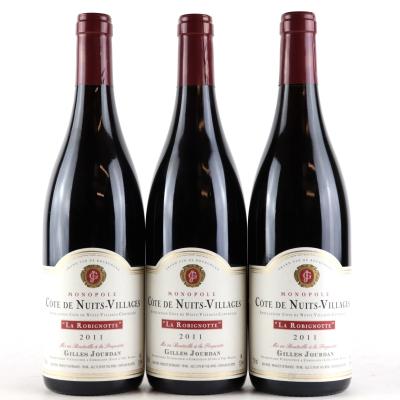 G.Jourdan La Robignotte 2011 Côte-de-Nuits-Villages 3x75cl