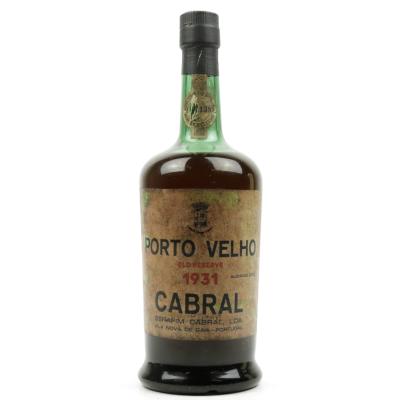 Cabral Old Reserve 1931 Vintage Port