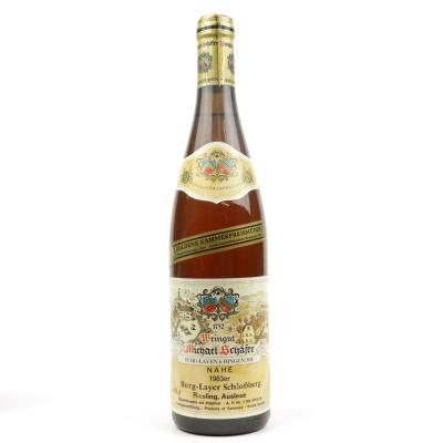 M.Schafer Burg-Layer Schlossberg Riesling Auslese 1983 Nahe