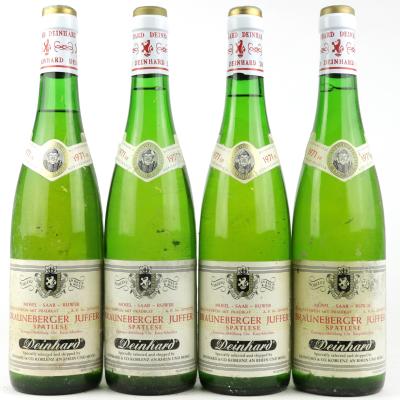 Deinhard Brauneberger Juffer Spatlese 1971 Mosel / 4 Bottles